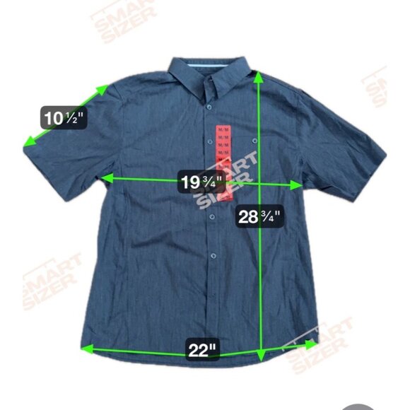 Cloudveil Shirt Mens Med Short Sleeve Blue Button Up Casual - Picture 9 of 9